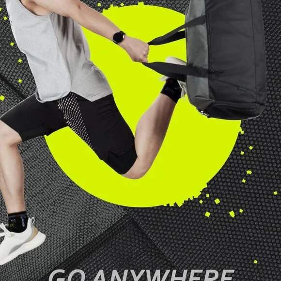 Gym Bags for Men Women, Foldable Travel Duffle Bag, Lightweight Weekender Duffel - Picture 2 of 8